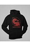 Tasarım Mortal Kombat Baskılı Unisex Oversize Anime Hoodie
