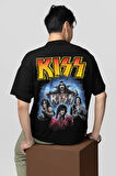 Kiss Rock Metal Müzik Grubu Baskılı Unisex Oversize Tasarım tişört