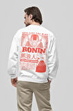 Ronin Samurai Baskılı Unisex Oversize Film Sweatshirt