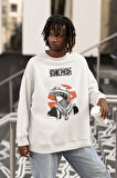 One Piece Baskılı Unisex Oversize Anime Tasarım Sweatshirt