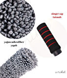 Mikrofiber Bürgülü Araç İç Dış Toz Alma Jant Yıkama Fırçası 