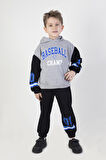 Erkek Çocuk Baseball Baskılı Örme Basic Eşofman Takımı