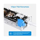 Meross Akıllı Çoklu Priz - 4 Güç + 4 Usb