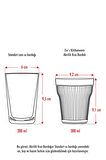 Akrilik Füme Tekli Kısa Bardak & Su Meşrubat Kahve Yanı Bardağı 300 ml ( Cam Değildir )