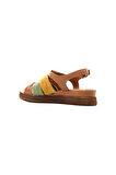 VENÜS KADIN HAKİKİ DERİ ORTOPEDİK TABAN COMFORT CASUAL GÜNLÜK SANDALET (36-40)  23Y 2216412Y Z