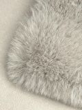 Tappeto Rex Tavşanı Dekoratif Post Peluş Halı Gri (Tüy Yüksekliği 22 mm)