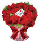 FOLYO BALON GÜL BUKETİ 28'' D.Ü 10TL