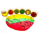 ChildGen Play Dough Ahşap Damga Seti 6lı Böcekler