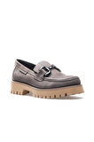 MAMMAMİA Mammamia Kadın Hakiki Deri Loafer Günlük Ayakkabı (36-40) 24k D24ka-3175 Z