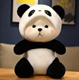 90 Cm Kapşonlu Uykumcuk Peluş Ayıcık Panda
