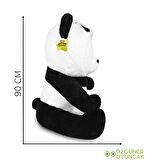 90 Cm Kapşonlu Uykumcuk Peluş Ayıcık Panda