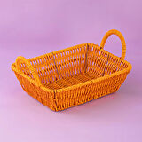 Porsima 301a 3lü Düzenleyici Dikdörtgen Hasır Sepet Seti Ekmeklik