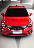 S-Dizayn Opel Astra K HB Krom Ön Panjur Çıtası 1 Prç. 2015-2019