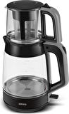 Karaca Glass Tea XL 2 in1 Cam Çay Makinesi Space Gray