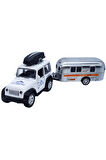 Gokiddy Diecast Metal Araba Karavanlı 61501