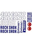 Salcano Bisiklet Sticker Etiket Seti Mavi A4