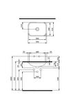 Bocchi Scala 55 Cm Tezgahaltı Lavabo Parlak Siyah 1006-005-0125