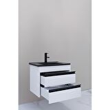 Levante 65 Cm Siyah Lavabolu Alt Modül