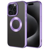 iPhone 15 Pro Kılıf Köşeleri Renkli Şeffaf Kamera Korumalı Silikon Luxury Kapak