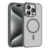 iPhone 15 Pro Max Kılıf Magsafe Şarj Özellikli Mat Tasarım Lüx Babet Kapak