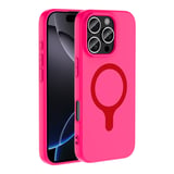 iPhone 16 Pro Max Kılıf MagSafe Şarj Özellikli Soft Mat Tasarım Aris Silikon Kapak