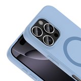 iPhone 16 Pro Kılıf MagSafe Şarj Özellikli Soft Mat Tasarım Aris Silikon Kapak