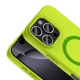 iPhone 16 Pro Kılıf MagSafe Şarj Özellikli Soft Mat Tasarım Aris Silikon Kapak