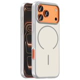 iPhone 17 Pro Max Kılıf MagSafe Şarj Özellikli Ultra İnce Mat Soft Lora PC Kapak