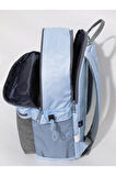Seçtim Aldım Çift Bölme Sırt Çantası Mavi Gri 03408