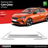 S-Dizayn Opel Corsa F Krom Cam Çıtası 6 Prç. 2019 Üzeri