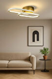 Zzez Eskitme Renk Modern Tasarım Beyaz Ledli Cafe - Mutfak - Salon 2 Li Led Avize