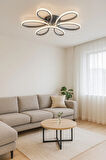 Krom Renk Modern Tasarım Yatak Odası - Salon - Mutfak Gün Işığı Ve Beyaz Led Avize