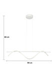 Eclipse Beyaz Renk Modern Tasarım Beyaz Ledli Cafe - Mutfak - Salon 2 Li Led Avize