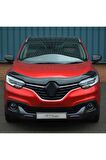 Renault Kadjar Ön Kaput Koruma Rüzgarlığı 3mm Akrilik (ABS) Parlak Siyah Deflektör 2012-2020