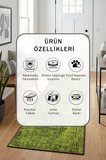 Yıkanabilir Kaymaz Taban Dijital Baskılı Yolluk Halı Kahve