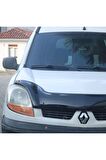 Renault Kangoo Ön Kaput Koruyucu Rüzgarlığı 4mm Akrilik (abs) Piano Black 2003-2007