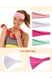 4 adet Penye  Paraşüt Bandana, Saç Bandı Paraşüt Bandana, Saç Bandı