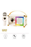 Taşınabilir RGB Işılı Sevimli Figürlü Mikrofonlu Karaoke Bluetooth Hoparlör