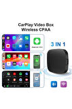 Wireless Carplay Android Araba 4 Çekirdekli Akıcı FullHd 1080P Wifi 2.4/5G 2GB/32Gb