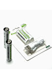 Şarj edilebilir Pil Type-C Şarjlı Li-Ion Lityum Kalem Pil 2800mAh/1.5V/AA Şarjlı pil
