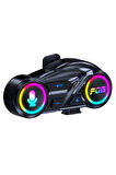 Y13 Motor Kask Kulaklık RGB Modlu Radyolu Motosiklet Kulaklık 5.3 Bluetooth Intercom