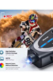Q29 Motosiklet Kask Bluetooth Kulaklık 1080P Kamera Geniş açı Su Geçirmez Intercom