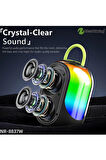 Bluetooth Çift Mikrofonlu Kablosuz Karaoke Rgb Işıklı Yüksek Sesli Müzik 4 Ses Degıstırme