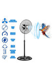 5 Metal Kanatlı Soğutucu Vantilatör pervane 3 Kademe Hız Kontrol 18"inch - 80w