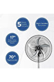 5 Metal Kanatlı Soğutucu Vantilatör pervane 3 Kademe Hız Kontrol 18"inch - 80w