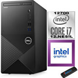 Dell Vostro 3910 MT Intel Core I7 12700 64GB 256GB SSD 23.8" FHD Windows 11 Home Intel® UHD Graphics 770 Masaüstü Bilgisayar 23N3910EMEAH26 + Zetta USB Bellek