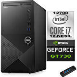 Dell Vostro 3910 MT Intel Core I7 12700 16GB 2TB SSD 23.8" FHD Ubuntu Nvidia GT730-4GB Masaüstü Bilgisayar 23N3910GT730U09 + Zetta USB Bellek