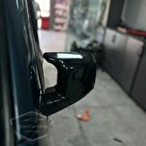 Fiat Fiorino 2008-2022 Uyumlu Batman Yarasa Ayna Kapağı Piano Black ABS Plastik