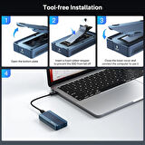 Acasis 40Gbps M2. NVMe SSD, Thunderbolt 4, USB4, Fanlı Soğutma, Vidasız Montaj Disk Kutusu