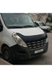 Renault Master Ön Kaput Koruma Rüzgarlığı 3mm Akrilik (abs) Parlak Siyah Deflektör 2010-2014